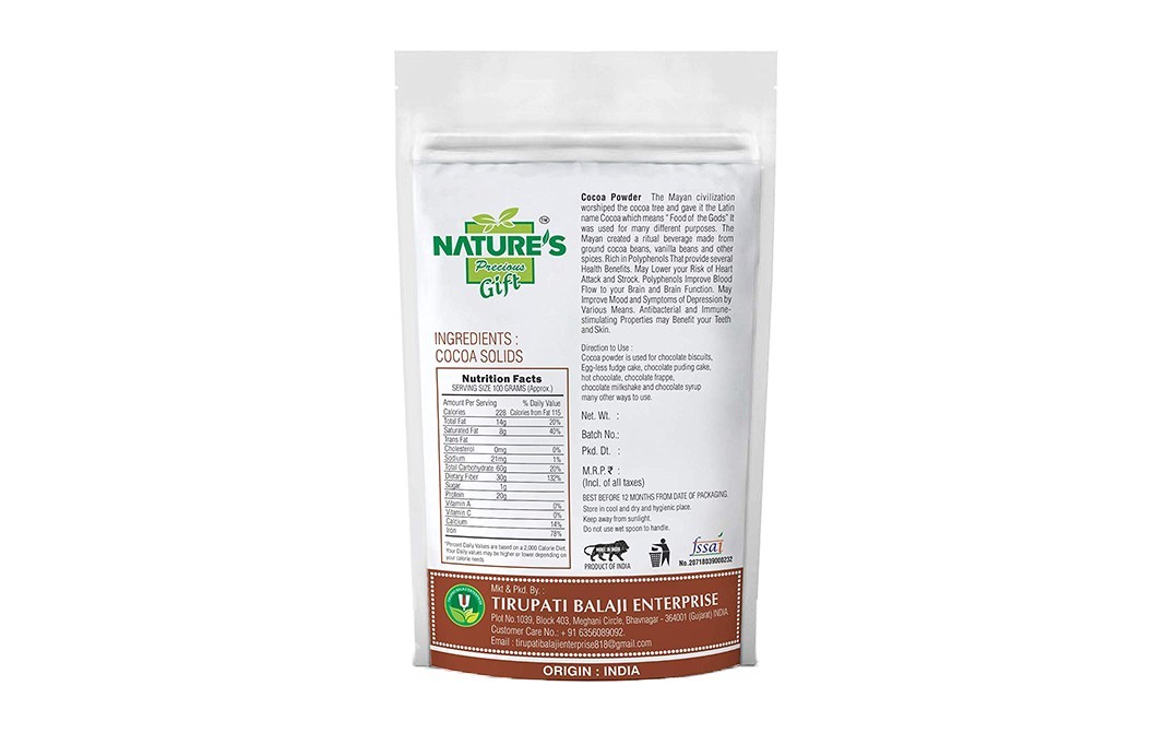 Nature's Gift Cocoa Powder    Pack  200 grams